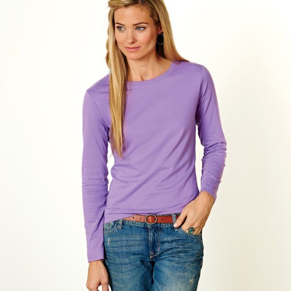 LA T Ladies’ Combed Ring-Spun Jersey Long-Sleeve T-Shirt Thumbnail
