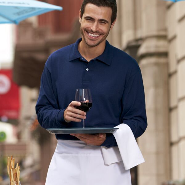 Adult SpotShield™ Long-Sleeve Jersey Polo Thumbnail