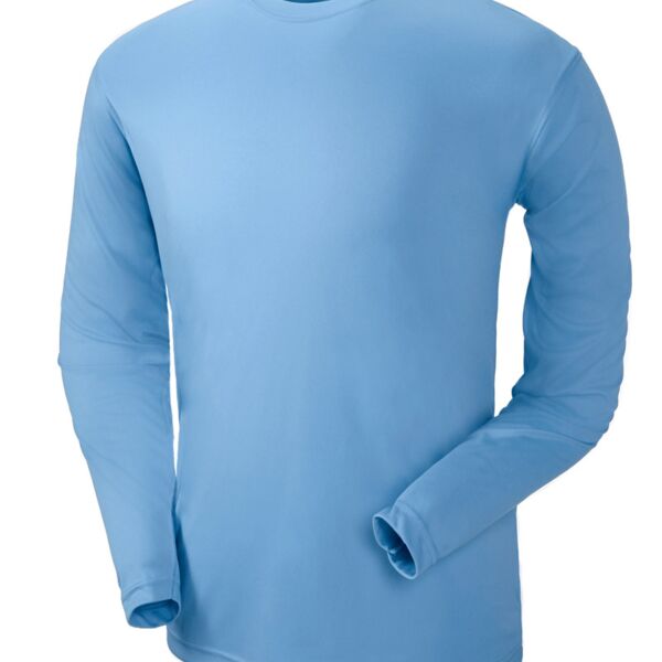 UltraClub® Adult Cool & Dry Sport Long-Sleeve Performance Interlock Tee Thumbnail