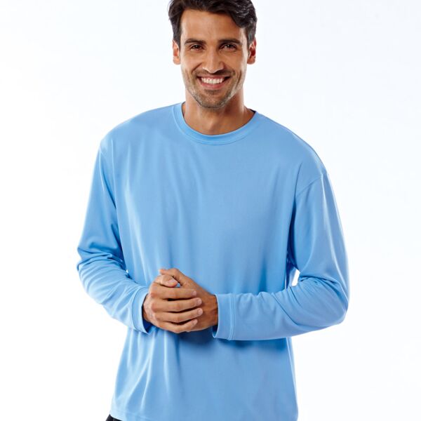 UltraClub® Adult Cool & Dry Sport Long-Sleeve Tee Thumbnail