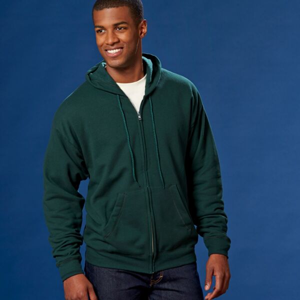 Adult EcoSmart&reg; Full-Zip Hooded Fleece Thumbnail