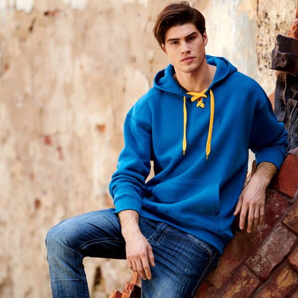 J.America Adult Sport Lace Hooded Fleece Thumbnail