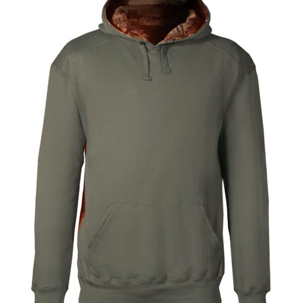 Adult Athletic Fleece Camo Accent Hooded Sweatshirt Thumbnail
