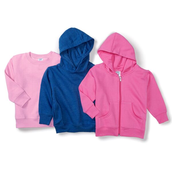 Toddler Hooded Pullover Fleece with Pockets Thumbnail