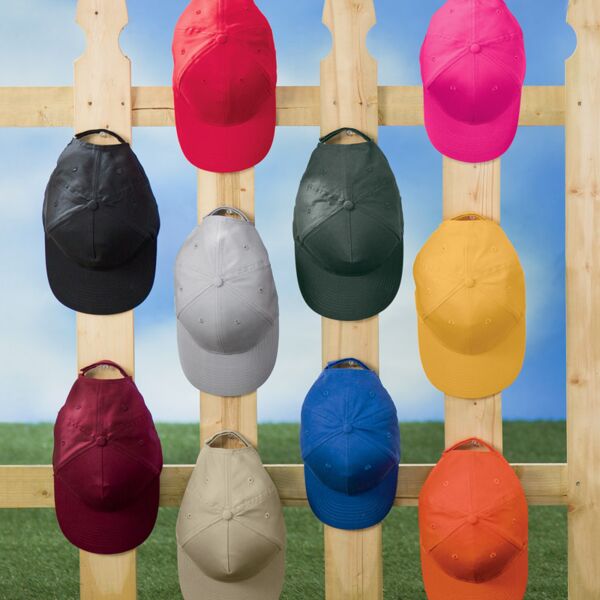 UltraClub Adult Classic Cut Cotton Twill 5-Panel Cap Thumbnail