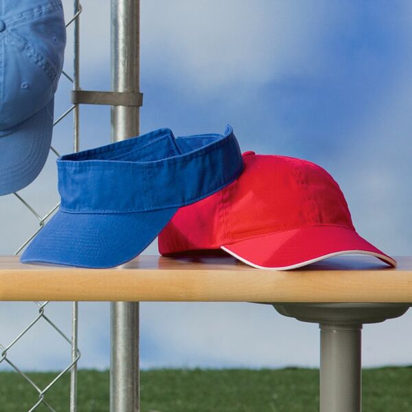 UltraClub Classic Cut Chino Cotton Twill Unconstructed Sandwich Cap Thumbnail