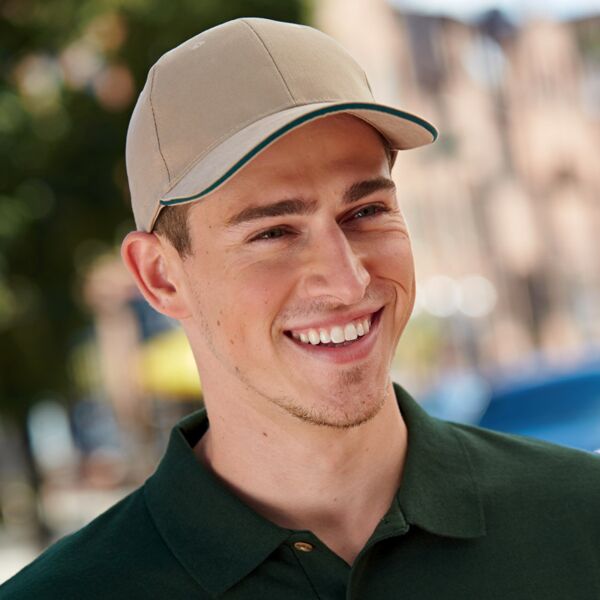Brushed Twill Structured Sandwich Cap Thumbnail