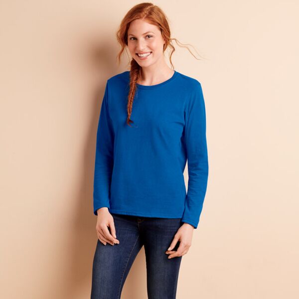 &reg; Heavy Cotton&trade; Ladies' Long-Sleeve T-Shirt Thumbnail
