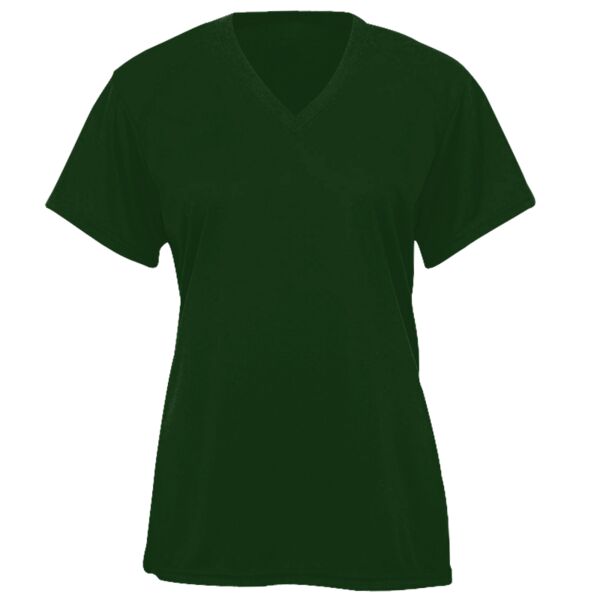 B-Core Girls Performance Solid Color Lap V-Neck Tee Thumbnail