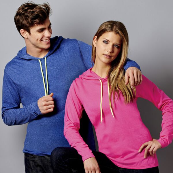 Adult Lightweight Long-Sleeve Hooded Tee Thumbnail