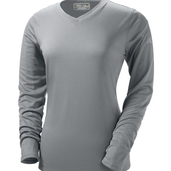 NDurance Ladies' Athletic Long-Sleeve V-Neck T-Shirt Thumbnail