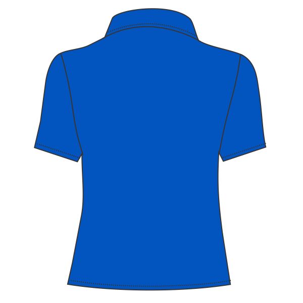 Ladies Color Block Polo with Knit Collar Thumbnail