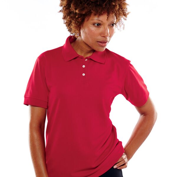 UltraClub&reg; Ladies' Platinum Performance Piqué Polo with TempControl Technology Thumbnail