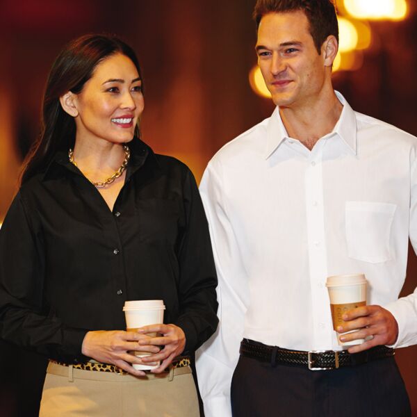 Men's Long-Sleeve Cotton-Rich Broadcloth Thumbnail