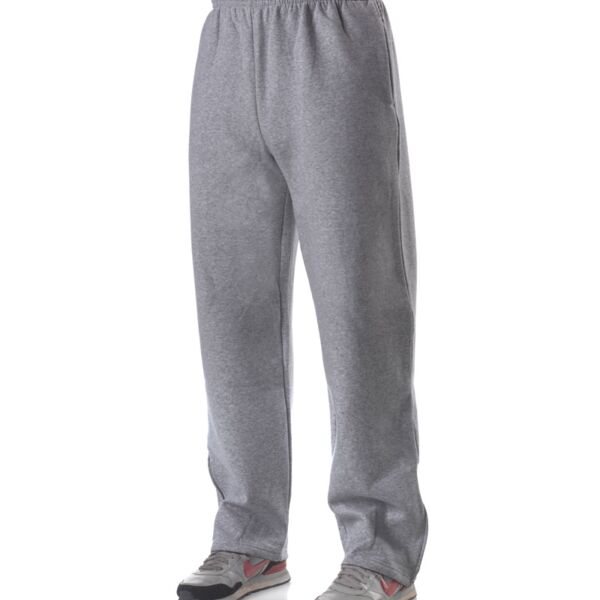Adult Combed Ring-Spun Blended CVC Fleece Open Bottom Pant Thumbnail