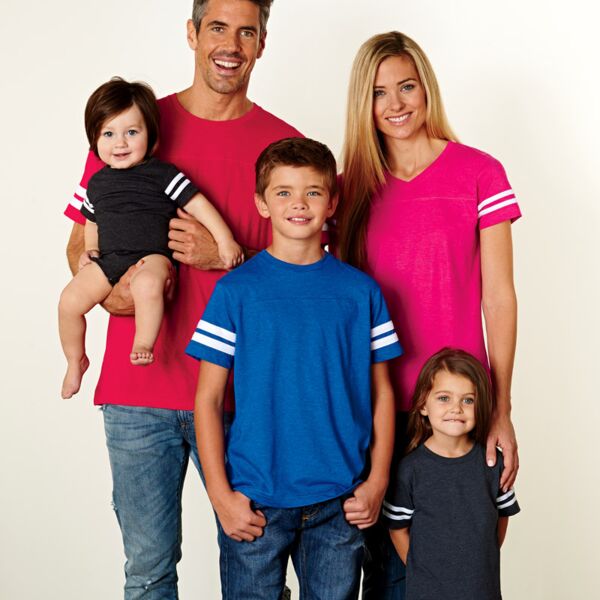 LA T Youth Fine Jersey Football Tee Thumbnail