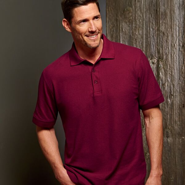 UltraClub Men's Basic Blended Piqué Polo Thumbnail