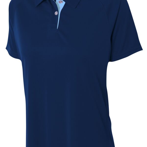 Ladies' Interlock Contrast Polo Thumbnail
