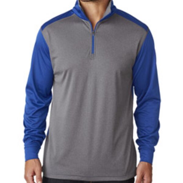 UltraClub&reg; Adult Cool & Dry Sport 2-Tone 1/4-Zip Pullover Thumbnail