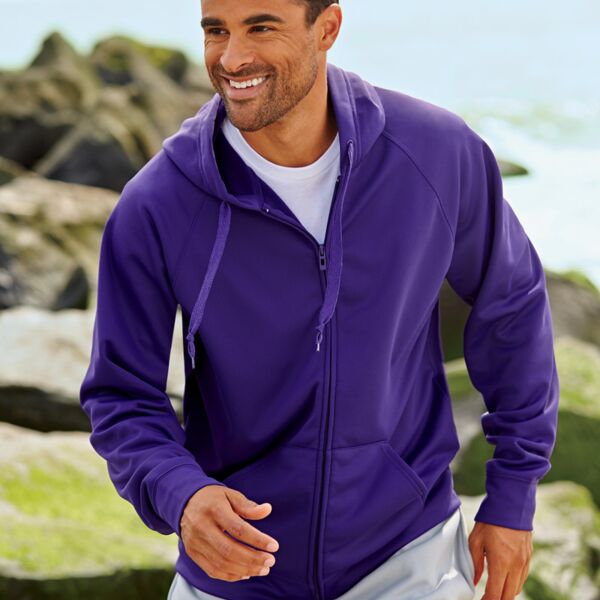 &reg; Adult DRI-POWER&reg; SPORT Full-Zip Hooded Sweatshirt Thumbnail