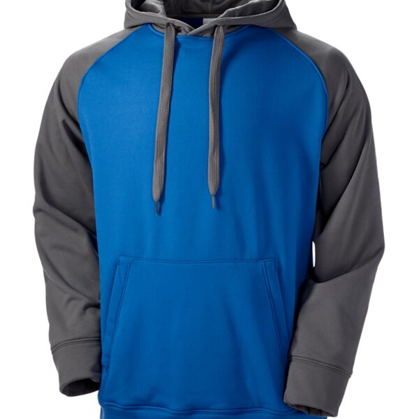 Adult Color Block Tech Fleece Hoodie Thumbnail