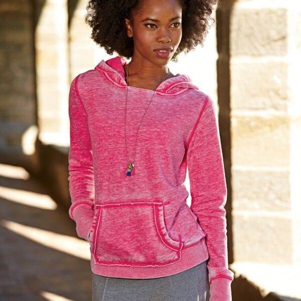 J.America Ladies’ Zen Hooded Fleece Thumbnail