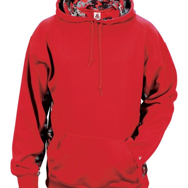 Adult Digital Color Block Hooded Fleece Thumbnail