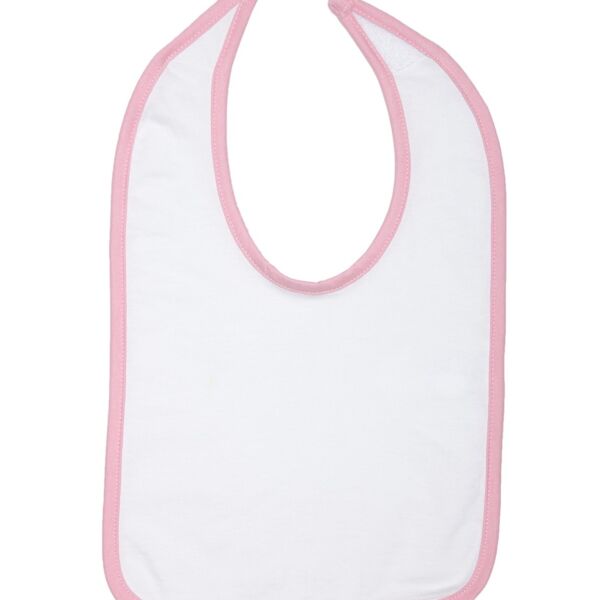 Infant Jersey Contrast Trim Closure Bib Thumbnail