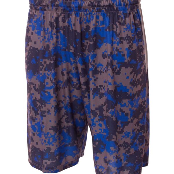 Youth 8" Printed Camo Performance Short Thumbnail