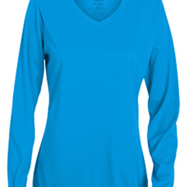 Ladies' Wicking Long-Sleeve T-Shirt Thumbnail