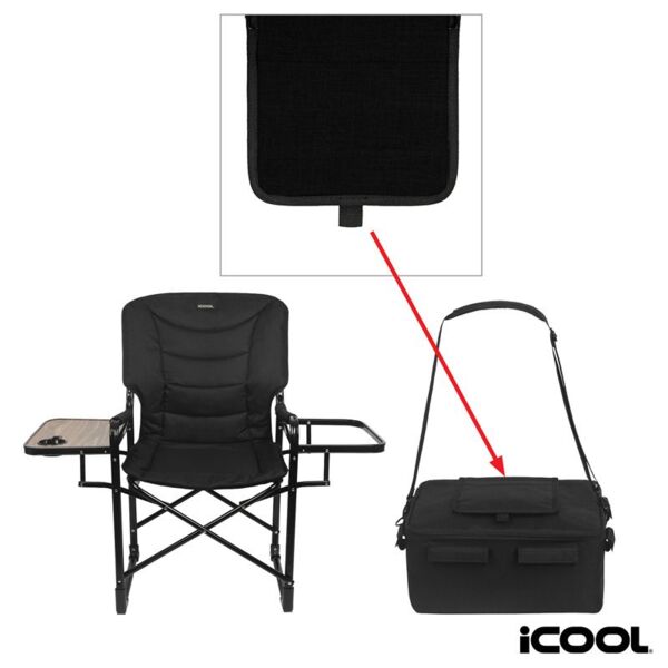 iCOOL Twin Peaks Deluxe Camping Chair With 18-Can Cooler Thumbnail
