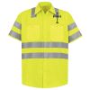 Men's High Visibility Safety Short Sleeve Work Shirt Thumbnail