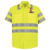 Men's High Visibility Safety Short Sleeve Work Shirt Thumbnail