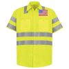 Men's High Visibility Safety Short Sleeve Work Shirt Thumbnail