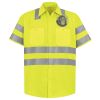 Men's High Visibility Safety Short Sleeve Work Shirt Thumbnail