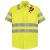 Men's High Visibility Safety Short Sleeve Work Shirt Thumbnail
