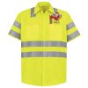 Men's High Visibility Safety Short Sleeve Work Shirt Thumbnail
