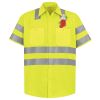 Men's High Visibility Safety Short Sleeve Work Shirt Thumbnail