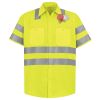 Men's High Visibility Safety Short Sleeve Work Shirt Thumbnail