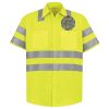 Men's High Visibility Safety Short Sleeve Work Shirt Thumbnail