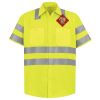 Men's High Visibility Safety Short Sleeve Work Shirt Thumbnail