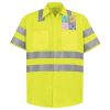 Men's High Visibility Safety Short Sleeve Work Shirt Thumbnail