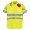 Men's High Visibility Safety Short Sleeve Work Shirt Thumbnail