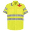 Men's High Visibility Safety Short Sleeve Work Shirt Thumbnail