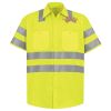 Men's High Visibility Safety Short Sleeve Work Shirt Thumbnail