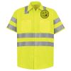 Men's High Visibility Safety Short Sleeve Work Shirt Thumbnail