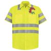 Men's High Visibility Safety Short Sleeve Work Shirt Thumbnail