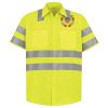 Men's High Visibility Safety Short Sleeve Work Shirt Thumbnail