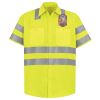 Men's High Visibility Safety Short Sleeve Work Shirt Thumbnail