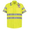 Men's High Visibility Safety Short Sleeve Work Shirt Thumbnail